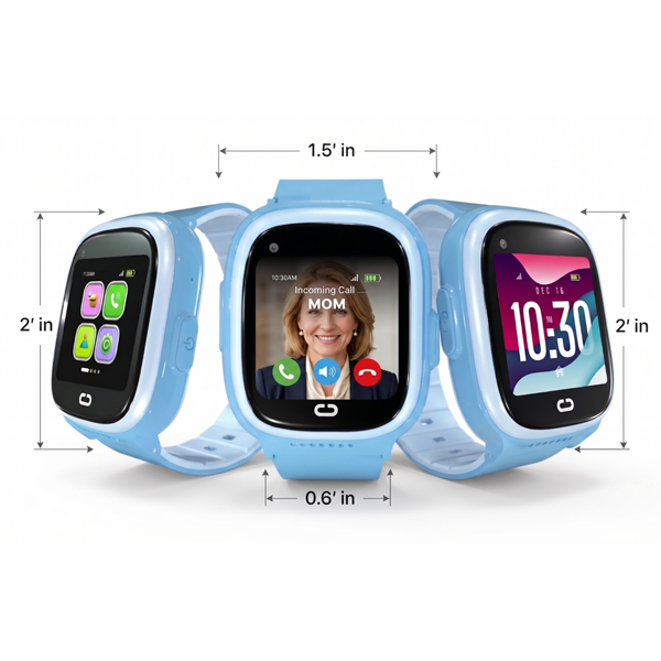 Kids GPS Smartwatch with Calling, Video Chat, SOS & Parental Controls
