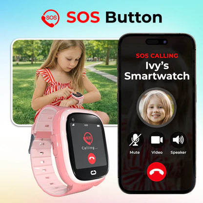 Emojikidz kids smartwatch SOS emergency calling feature with instant parent communication and safety alerts