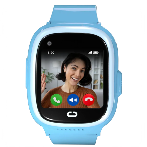 Emojikidz Model M kids smartwatch in blue with video calling and parental communication features