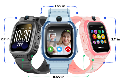 EmojiKidz Model R kids GPS smartwatch collection with video calling, parental controls, GPS tracking, SOS alerts, and safe communication for children 