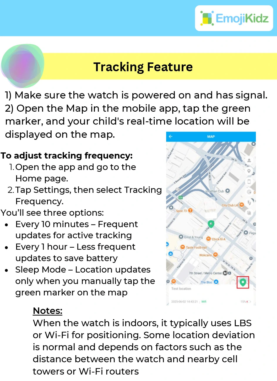 Model M GPS tracking settings guide