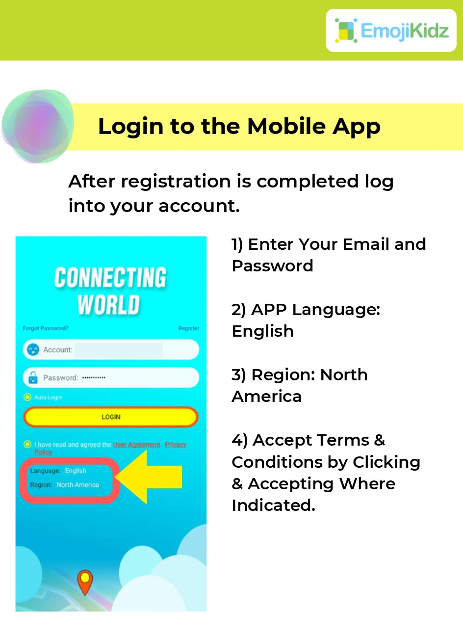 Model M mobile app login instructions