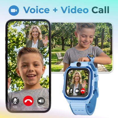 Kids video calling smartwatch with two-way family communication, voice calling,
and safe parent connectivity