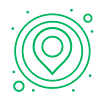 Live GPS location tracking icon for Model R kids smartwatch with real-time child monitoring map