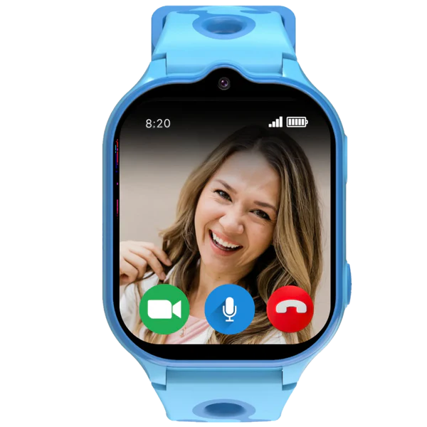 Model T kids video calling smartwatch with GPS tracking, secure parental controls, and real-time family communication