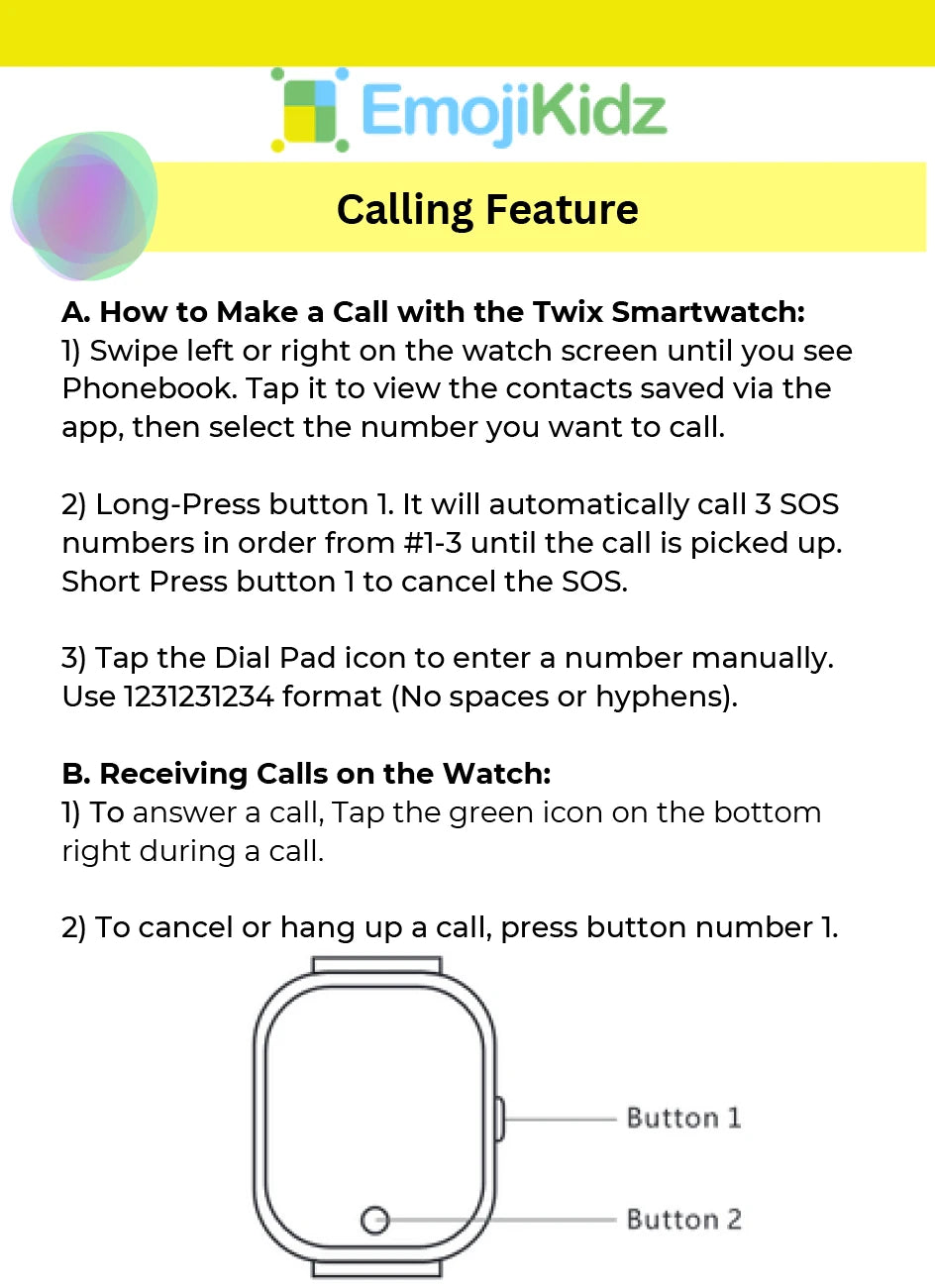 Model T smartwatch button controls tutorial