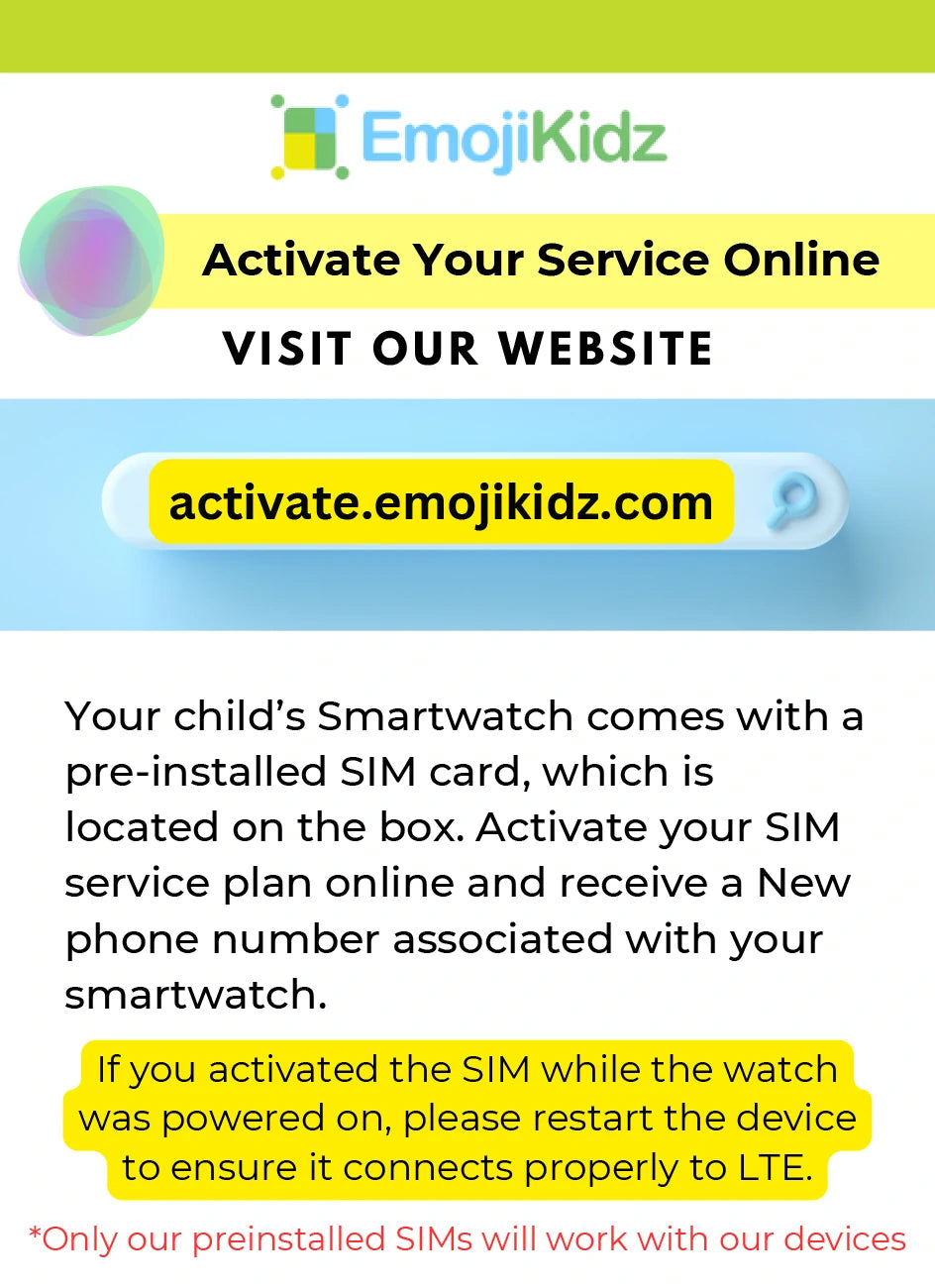 Model T smartwatch activation instructions